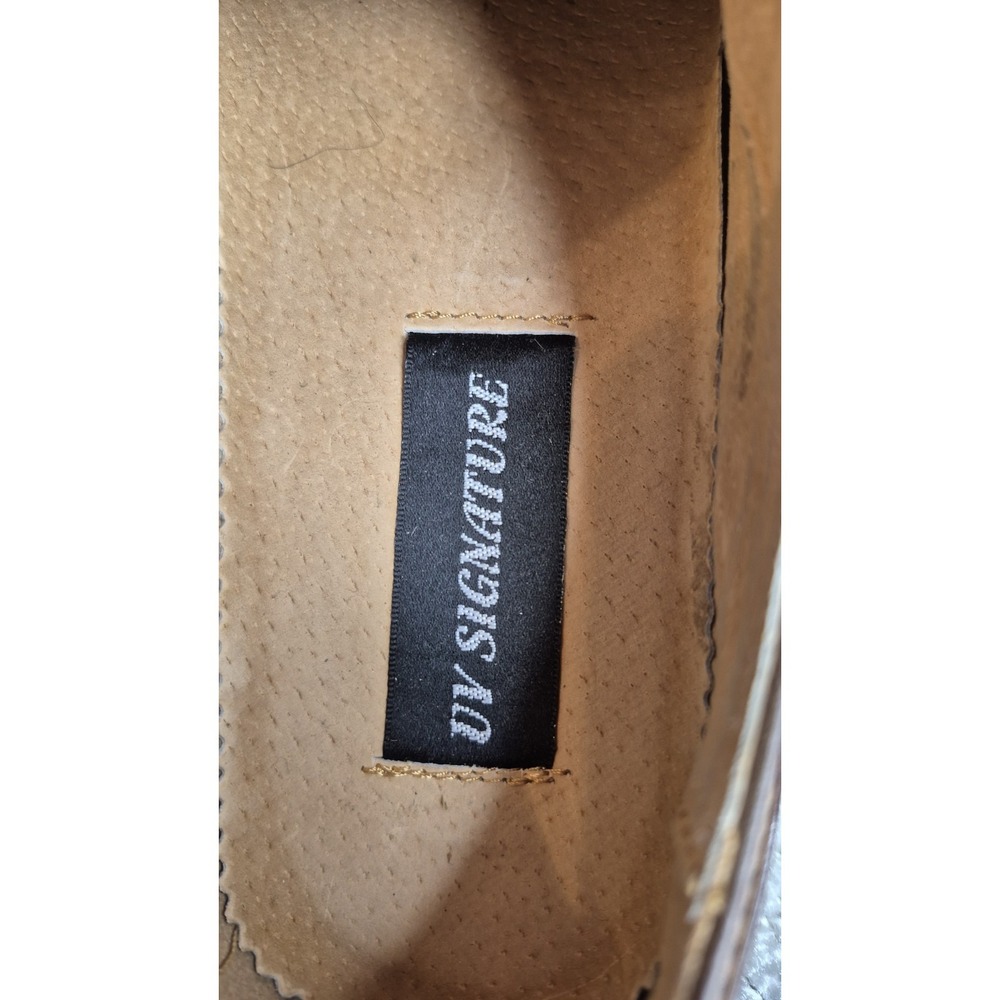 UV Signature‎ Single Monk Strap Wing Tip Brown Shoe Brown Men's Size 9 - Picture 4 of 11
